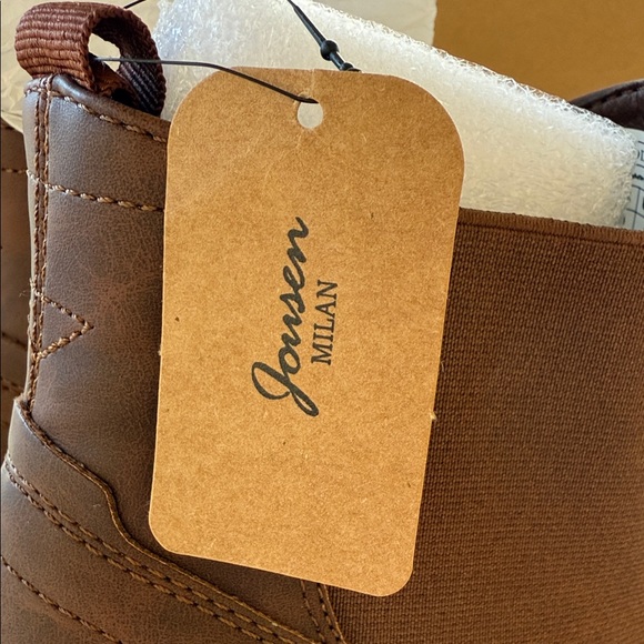 Men's Brown Leather Ankle Boots - Picture 6 of 6